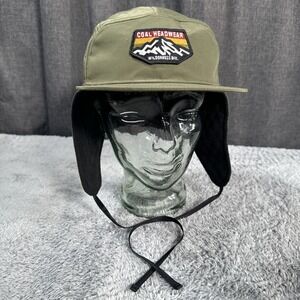 Coal Headwear Trapper Flannel Hat Green Patch Mountain Nature Patch Outdoor SZ M